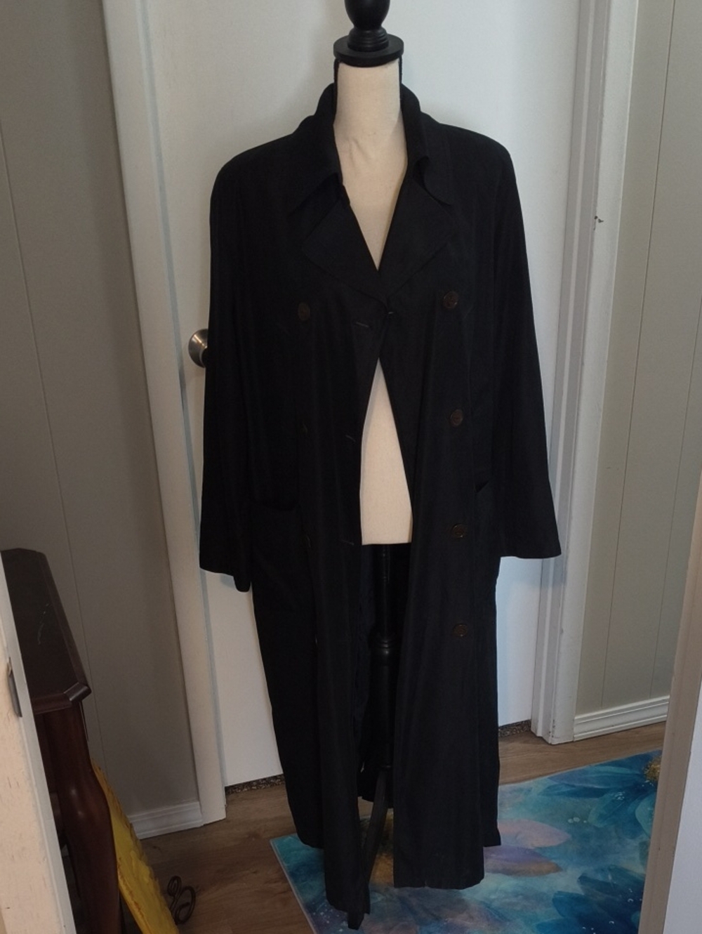 Long Black Trench Coat